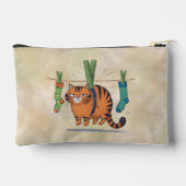 可愛カスタムい猫鉛筆ケース付きアクセサリーポーチ アクセサリーポーチ (裏面)