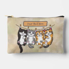 可愛カスタムい猫鉛筆ケース付きアクセサリーポーチ アクセサリーポーチ