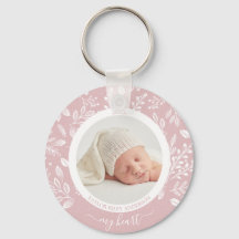 可愛カスタムい生まれたばかりのフォトキーチェーン