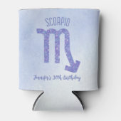 可愛カスタムい蠍座パーソナライズされた標識 缶クーラー (正面)