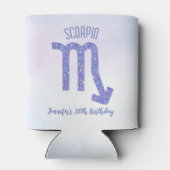 可愛カスタムい蠍座パーソナライズされた標識 缶クーラー (裏面)