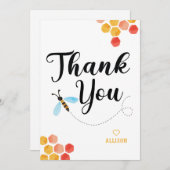 可愛カスタムいBEEありがとう サンキューカード (正面/裏面)