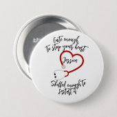 可愛カスタムくて熟練した医療従事者 缶バッジ (正面&裏面)