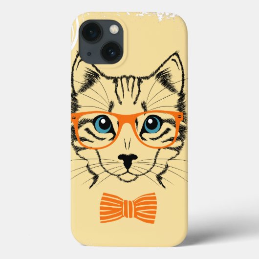 可愛カッコいいい猫ヒップスター Case-Mate iPhoneケース (裏面)