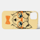 可愛カッコいいい猫ヒップスター Case-Mate iPhoneケース (裏面 (横))