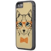 可愛カッコいいい猫ヒップスター Case-Mate iPhoneケース (裏面左)