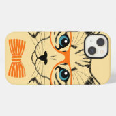 可愛カッコいいい猫ヒップスター iPhoneケース (裏面横)