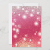 可愛カッコいいらしい仮装魅力的の輝きグラデーション 招待状 (裏面)