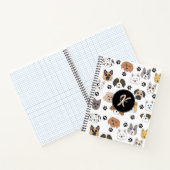 可愛カラフルいおもしろい犬&ドッグポーモノグラム ノートブック (内部)