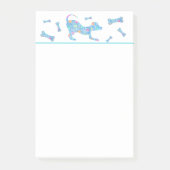 可愛カラフルいよくはしゃぐ犬のポストイット ポストイット (正面)