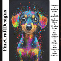 可愛カラフルいアポップ・アートのートダッシュント犬AX4デカップページ