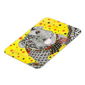 可愛カラフルいイギリスのブルドッグ磁石3"x4" マグネット (左側)