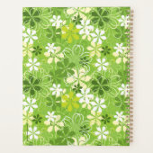 可愛カラフルいイラストレーションデイジーフローラルパターン プランナー手帳 (裏面)