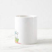 可愛カラフルいウサギ コーヒーマグカップ (中央)