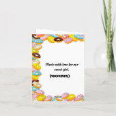 可愛カラフルいエレガントと甘い2歳 カード (裏面)