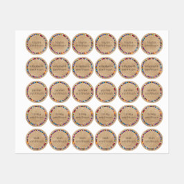 可愛カラフルいエレガント名パーソナライズされた称学校 ラベル