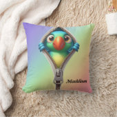 可愛カラフルいオウム クッション (ブランケット)