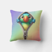 可愛カラフルいオウム クッション (裏面)