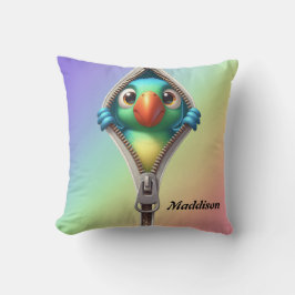 可愛カラフルいオウム クッション