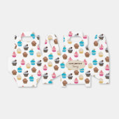 可愛カラフルいカップケーキ柄の誕生日パーティー フェイバーボックス (折り畳みなし)