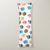 可愛カラフルいカップケーキ柄 ボディピロー (裏面 (縦))