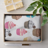 可愛カラフルいカップケーキ柄 薄葉紙 (ギフト)