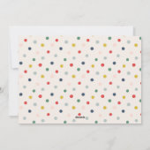 可愛カラフルいクリスマスの木モダンのカスタム写真 シーズンカード (裏面)