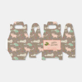 可愛カラフルいクリスマス猫 フェイバーボックス (折り畳みなし)