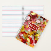 可愛カラフルいグミキャンディ ノートブック (内側)