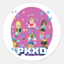 可愛カラフルいゲーマー子供へステッカー，pKXdゲーム ラウンドシール