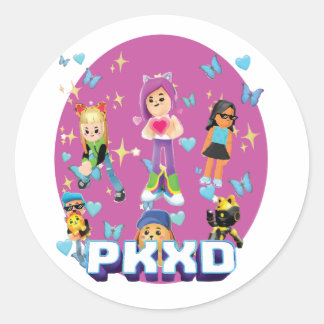 可愛カラフルいゲーマー子供へステッカー，pKXdゲーム ラウンドシール
