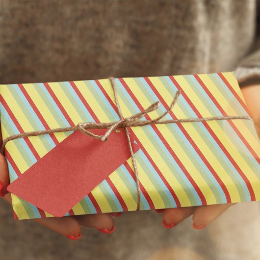 可愛カラフルいシンプルストライプ 薄葉紙