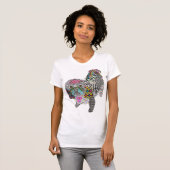 可愛カラフルいシーズー（犬）Tシャツ Tシャツ (正面フル)