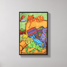 可愛カラフルいスケッチ猫椅子おむつ寝る