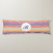 可愛カラフルいストライプの柄 ボディピロー (裏面)