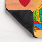 可愛カラフルいダッ熱狂するシュント母マウスパッド マウスパッド (コーナー)