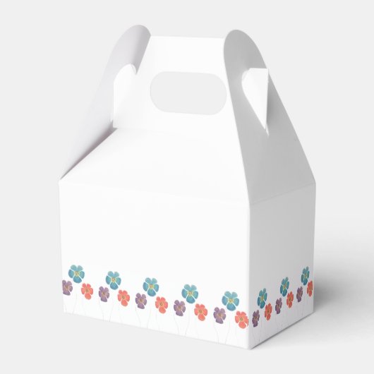 可愛カラフルいチキンファミリーフローラありがとう フェイバーボックス (裏面サイド)