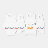 可愛カラフルいチキンファミリーフローラありがとう フェイバーボックス (折り畳みなし)