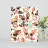 可愛カラフルいチワホアドッグスクラップブック紙 (スタンド正面)