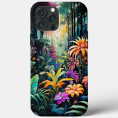 可愛カラフルいトロピカルハワイアンガーデンNo. 1111 Case-Mate iPhoneケース (裏面)