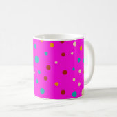 可愛カラフルいドット コーヒーマグカップ (正面右)