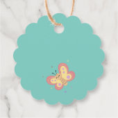 可愛カラフルいバグ子供の誕生日 フェイバータグ (裏面)