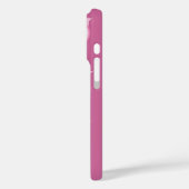 可愛カラフルいピンクのフクロウが紫から色に変わる Case-Mate iPhoneケース (裏面 / 左)