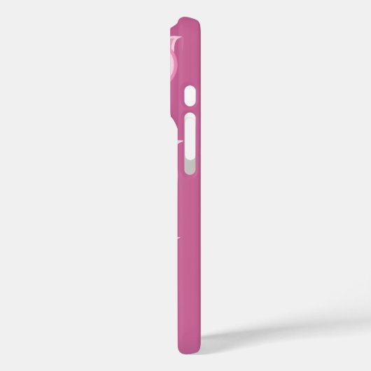 可愛カラフルいピンクのフクロウが紫から色に変わる Case-Mate iPhoneケース (裏面 / 左)