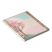 可愛カラフルいピンクのメモ帳 ノートパッド (アングル)