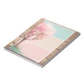 可愛カラフルいピンクのメモ帳 ノートパッド (回転)