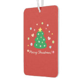 可愛カラフルいフェスティバルメリークリスマスツリー カーエアーフレッシュナー (左)