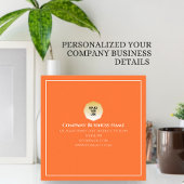 可愛カラフルいフローラデザインパターン スクエア名刺