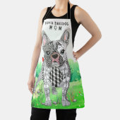 可愛カラフルいブフランスのルドッグ エプロン (インサイチュ)