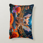 可愛カラフルいベビードラゴン アクセントクッション (裏面(縦))